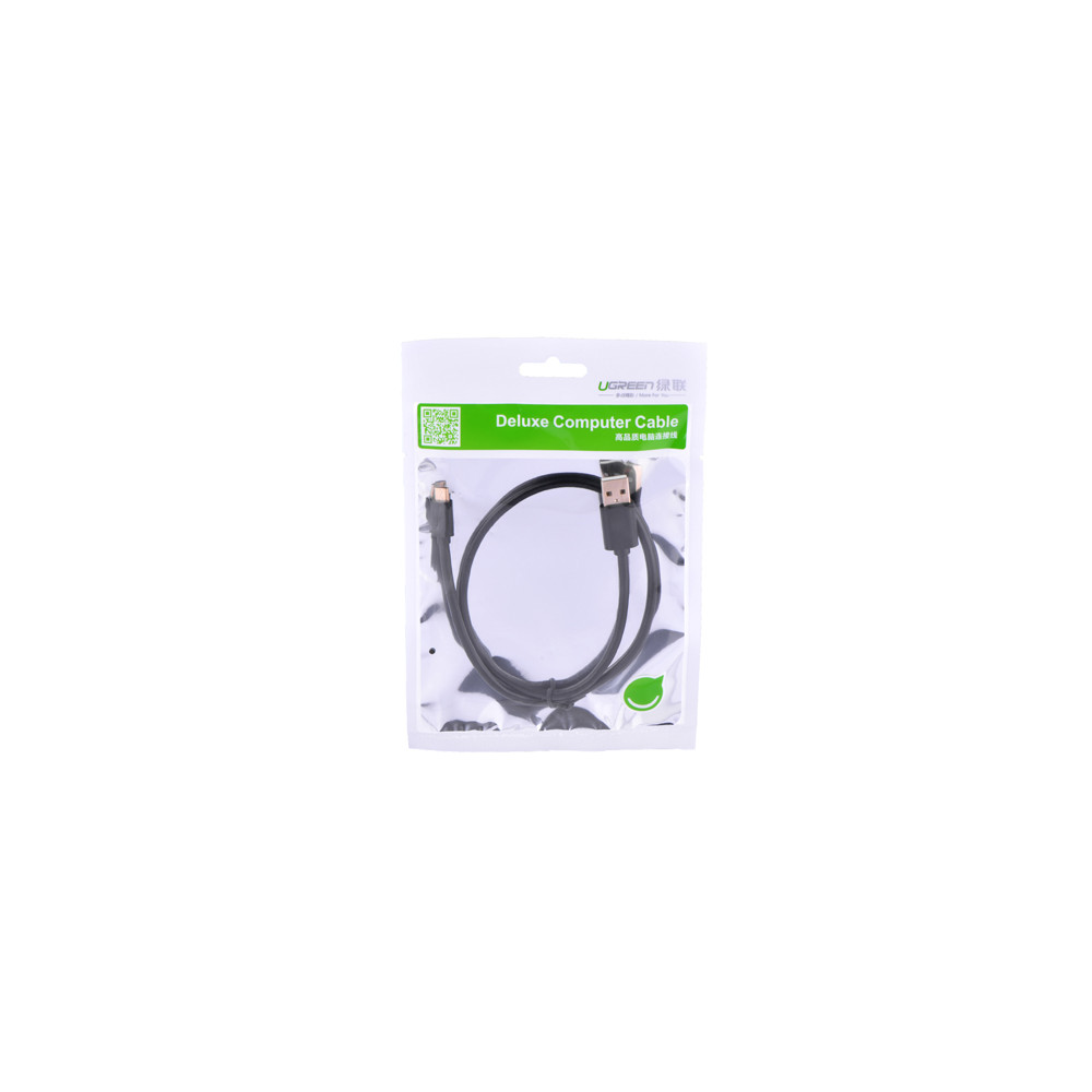 UGREEN 6957303818365 10836 Micro USB2.0 male to USB male cable Gold-plated 1M Black - Image 5