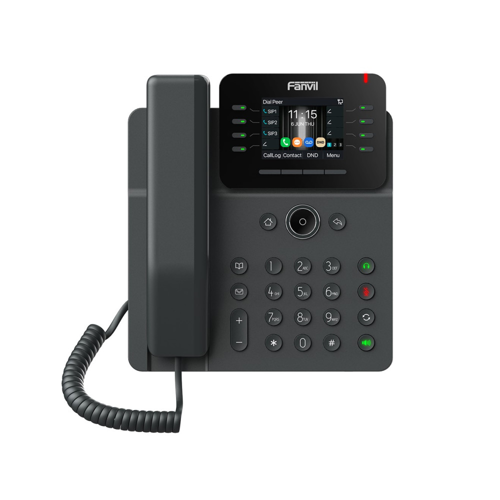 Fanvil V62W Prime Business Phone 2.8-inch color screen □√ Support audio codec G.722 and Opus, HD audio 6-way Audio conference Wi-Fi 6, Bluetooth - Image 1