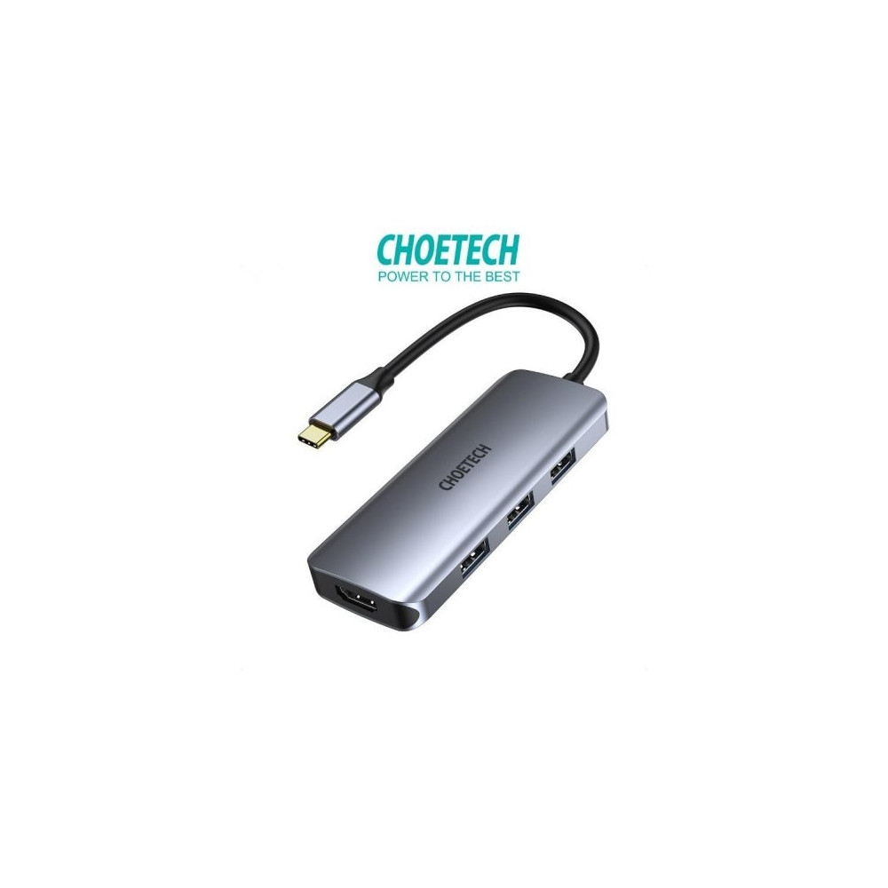 Choetech 6971824976069 HUB-M19 USB-C 7 in 1 Multifunction Adapter - Image 1