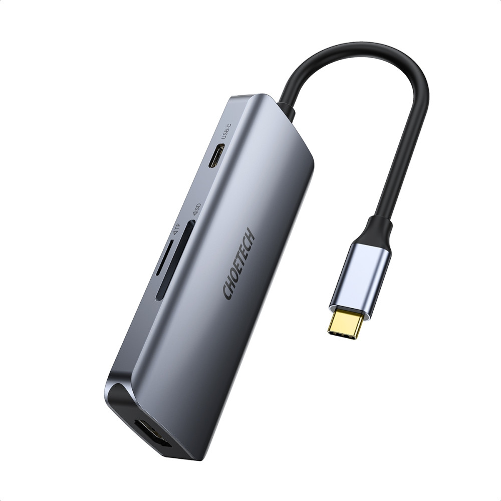 Choetech 6971824976069 HUB-M19 USB-C 7 in 1 Multifunction Adapter - Image 2