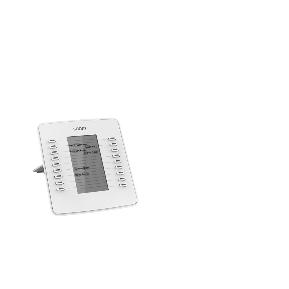 Snom SNOM-D7W D7W Expansion Module USB for D785, D765, D745, D735, D725, D717 & D715, White, 18 Freely Programmable, Coloured LED Buttons - Image 1