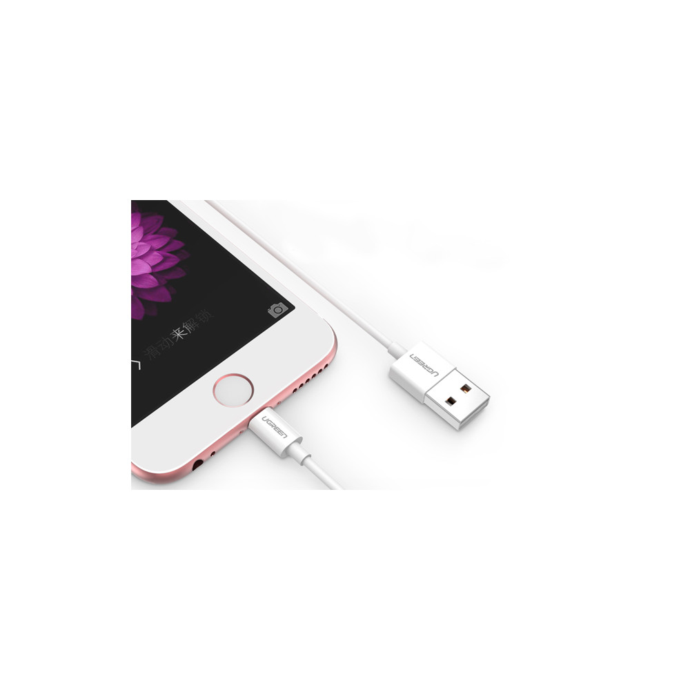 UGREEN 6957303827305 20730 USB lighting cable with ABS case 2M white - Image 2