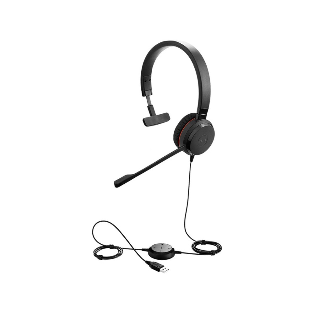 Jabra 5393-829-309 Evolve 30 II UC Mono USB Headset, Leatherette ear cushions, Noise Cancellation, 2ys Warranty, Plug-and-Play, All-Day Comfort, Call Controls - Image 1