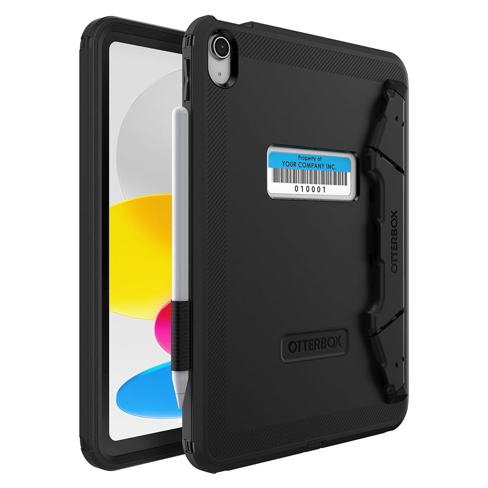 Otterbox 77-93756 Rugged Defender Apple iPad (11') (A16) (11th Gen) / iPad (10.9') (10th Gen) Kickstand Case - Black , 7 Years Warranty - Image 1