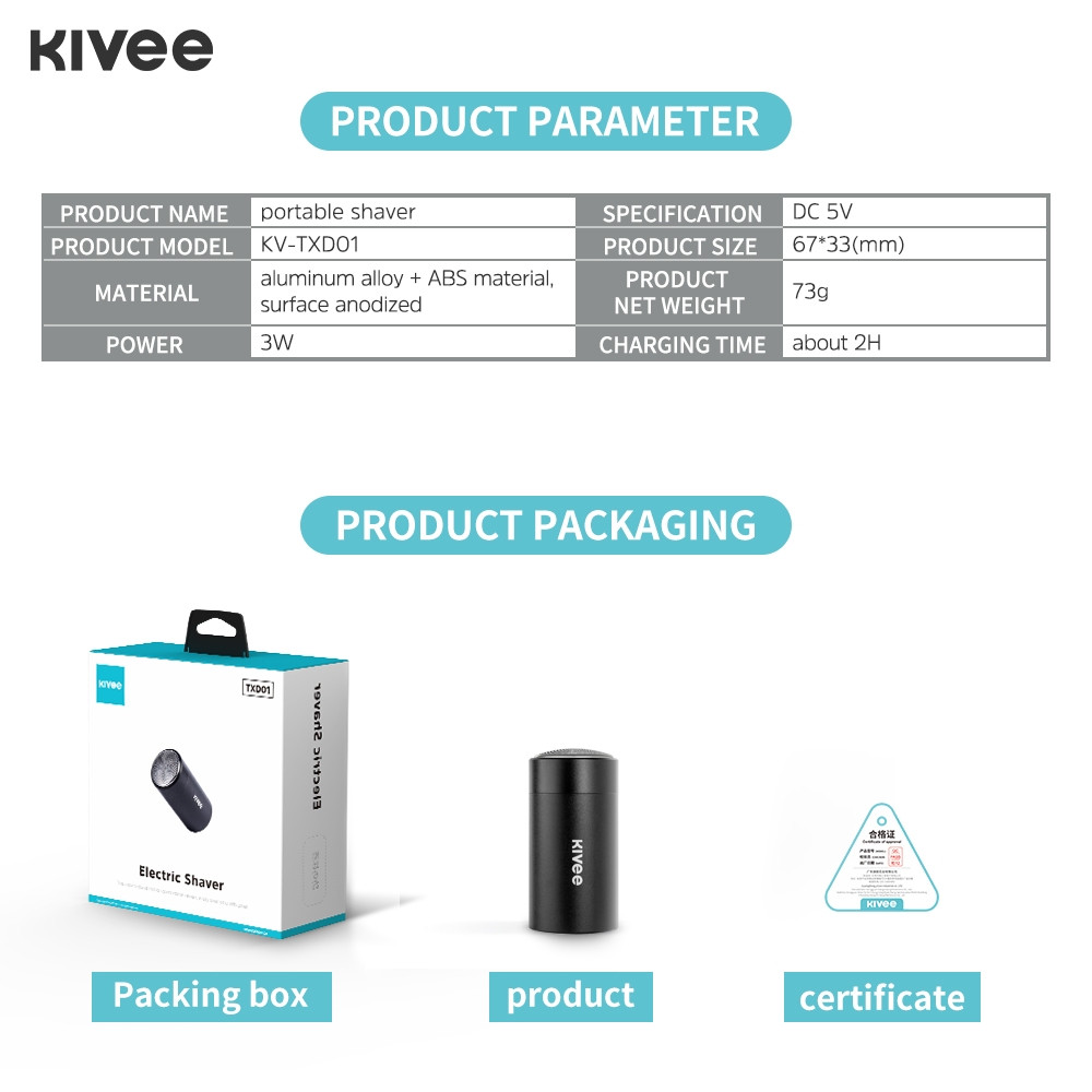 KIVEE 6941256110782 TXD01 Electric Shaver - Image 10