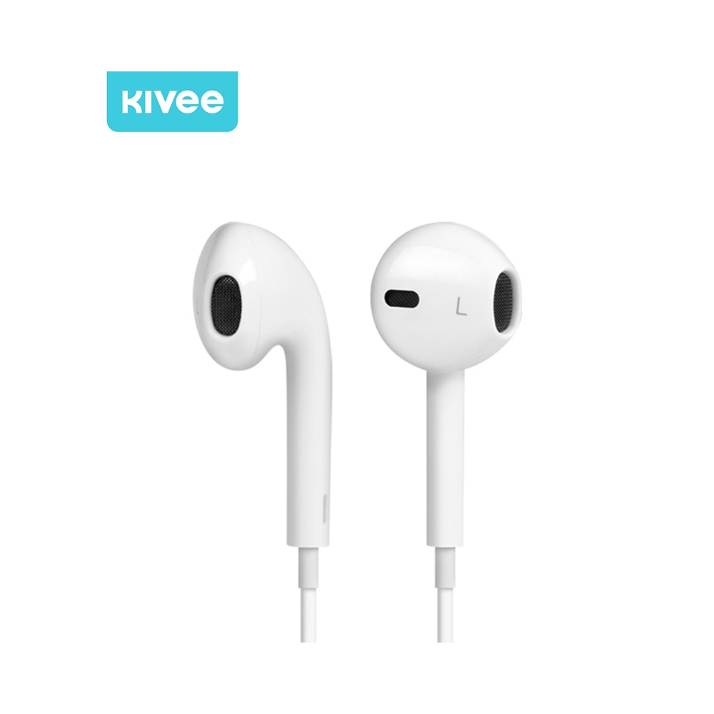 KIVEE 6971239579138 MT12 earphone 3.5mm 1.2M White - Image 4