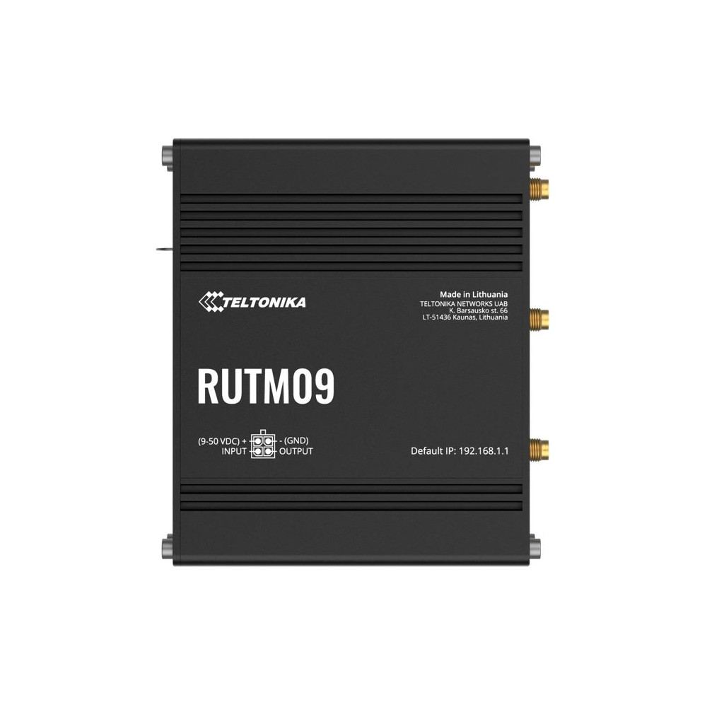 Teltonika RUTM09000300 RUTM09 wireless 4G LTE, 2 SIM cards, 4 x RJ45 ports, 10/100/1000 Mbps, PSU included - Image 1