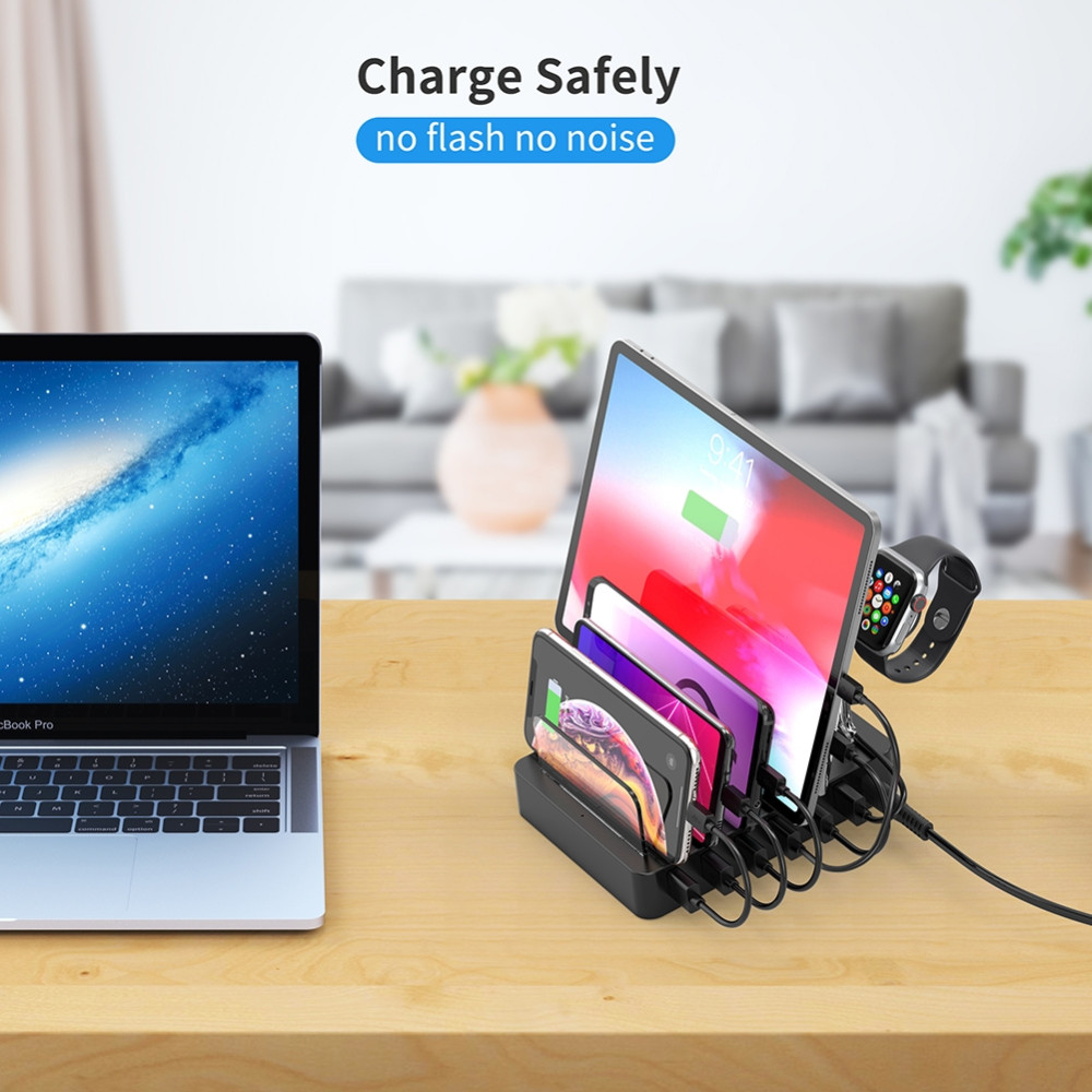 Choetech 6971824976991 Q3008 6-Port + QC 3.0 Multiple Device Charging station, best for school & Office - Image 9