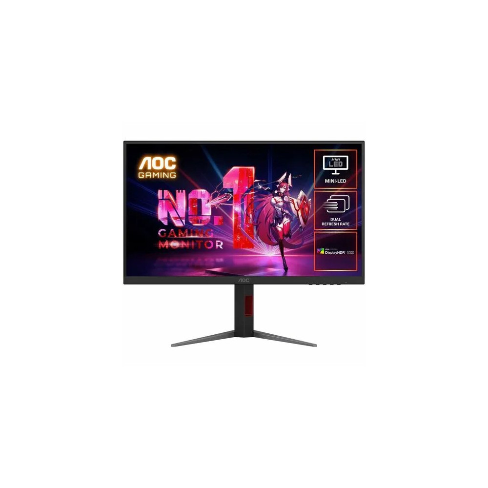 AOC U27G4XM 27in Fast IPS MiniLED 1152 Zone Dual Mode UHD 160Hz/ FHD 320Hz Adaptive Sync 1ms GTG HDR1000 HDMI 2.1 DP 1.4 PBP / PIP Height Adjustable Stand VESA 100X100mm - Image 3