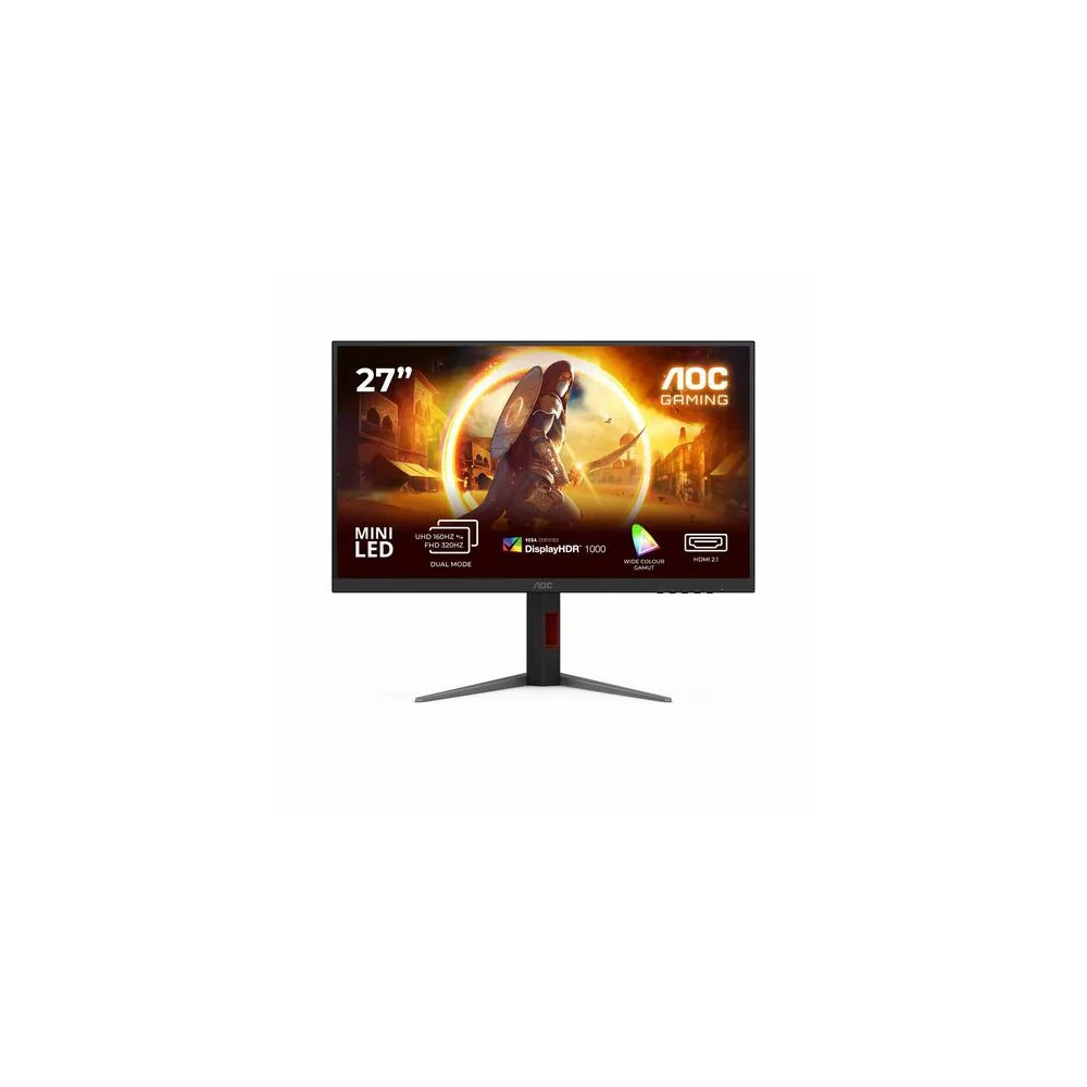 AOC U27G4XM 27in Fast IPS MiniLED 1152 Zone Dual Mode UHD 160Hz/ FHD 320Hz Adaptive Sync 1ms GTG HDR1000 HDMI 2.1 DP 1.4 PBP / PIP Height Adjustable Stand VESA 100X100mm - Image 5