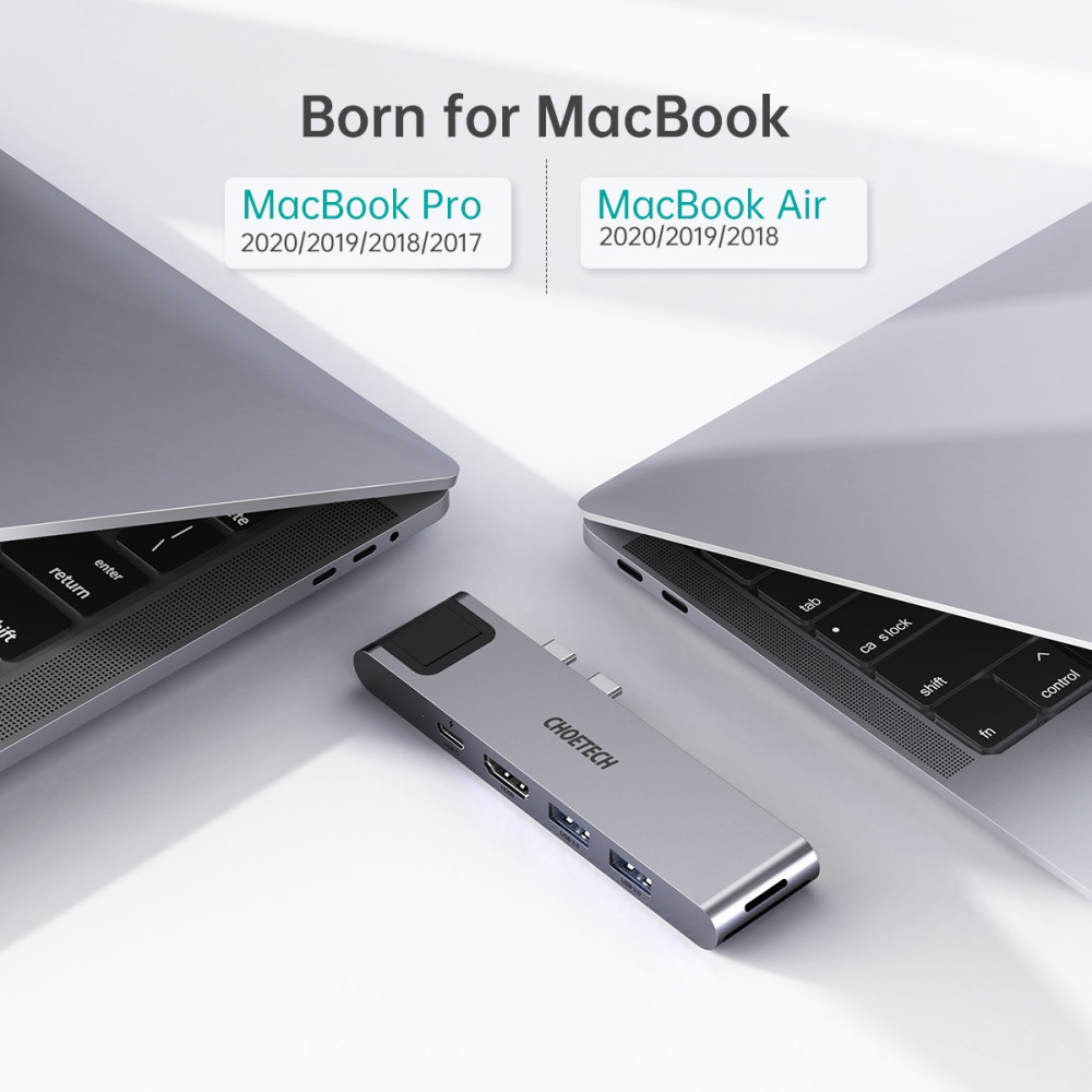 Choetech 6971824976878 HUB-M24 USB-C 7 in 2 Multifunction Adapter - Image 5