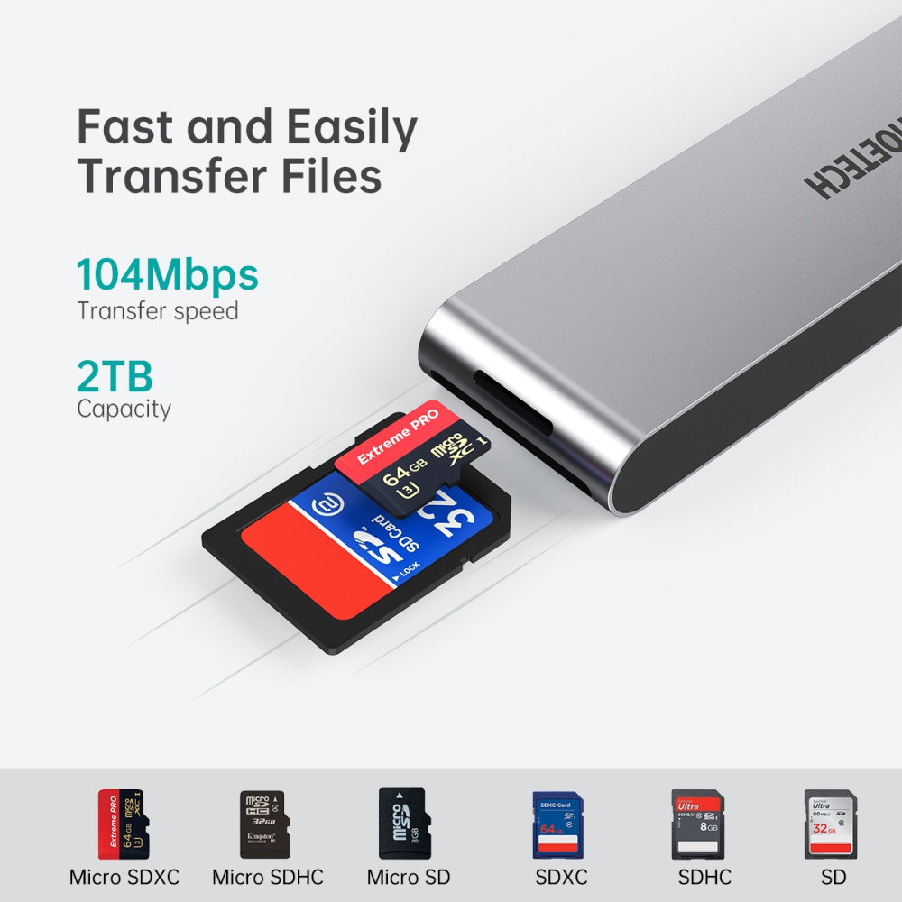 Choetech 6971824976878 HUB-M24 USB-C 7 in 2 Multifunction Adapter - Image 10