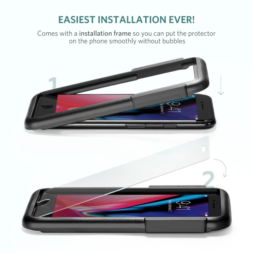 UGREEN 6957303863952 60395 2.5D Roung Edge 2 Pack Tempered Glass for iPhone 8P 7P 6SP 6P - 4.7 inch - Image 1