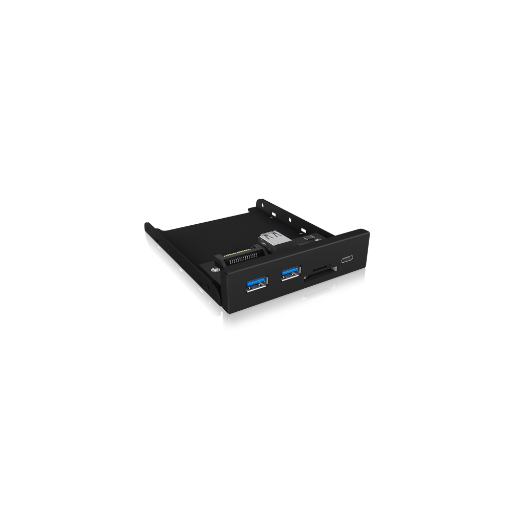 ICY BOX ACRICYHUB1417I3 IB-HUB1417-i3 Frontpanel with USB 3.0 Type-C and Type-A hub with card reader - Image 2