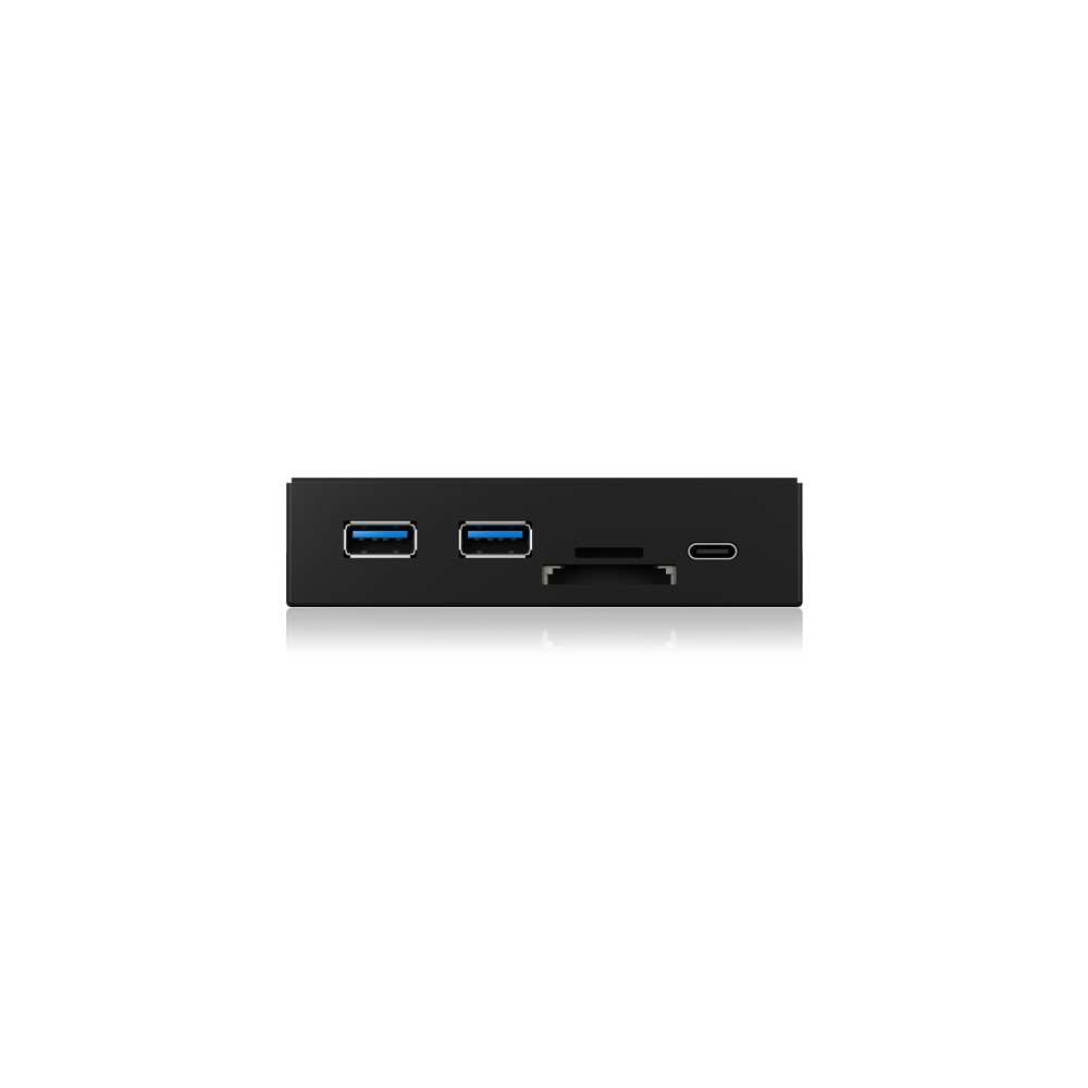 ICY BOX ACRICYHUB1417I3 IB-HUB1417-i3 Frontpanel with USB 3.0 Type-C and Type-A hub with card reader - Image 3