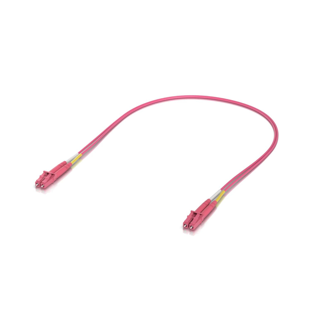 Ubiquiti UACC-OFC-M2-LULU-1M-50 Indoor OM4 Multi-mode Fiber, Duplex LC UPC Connectors, Fiber Patch Cable, 1M, 50-pack - Image 1