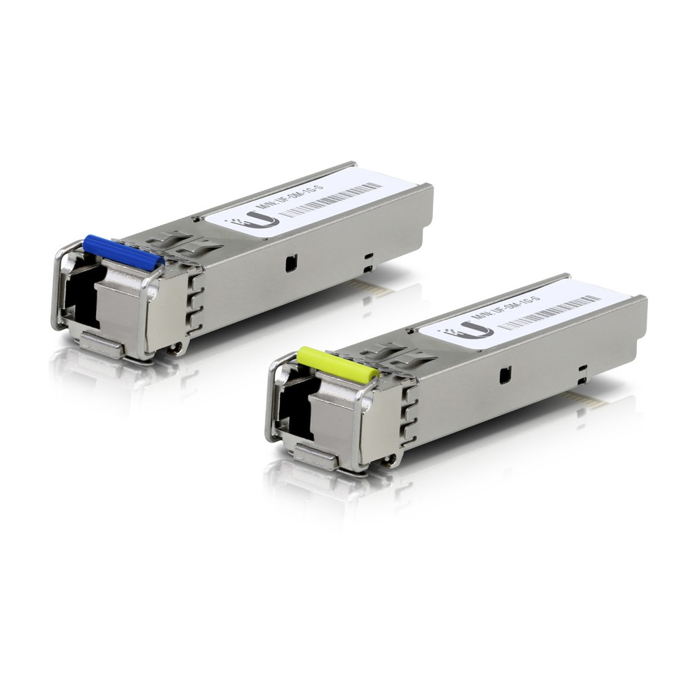Ubiquiti UACC-OM-SM-1G-S-2 UFiber1 Gbps Bidirectional Single-Mode SFP Module, 2-Pack, Up 3km Distance, Simplex LC Connector, No Fiber Cable - Image 1