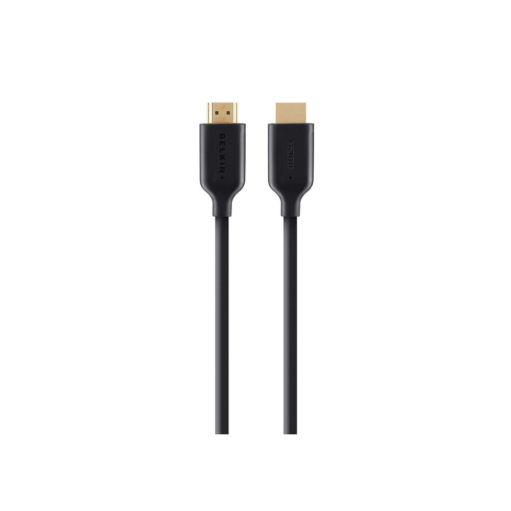 Belkin F3Y021BT2M High Speed HDMI Cable w/ Ethernet 4K/Ultra HD Compatible(2M) -Black, 1080p,3D Compatible,10.2 Gbps Bandwidth,2 Yeas Warranty - Image 1