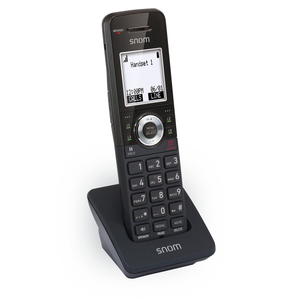 Snom M110 SC IP DECT Bundle M100 SC and M10 SC, Operation of up to 10 M10 SC, Up to 8 SIP accounts, Up to 6 simultaneous call, OTA updates - Image 2