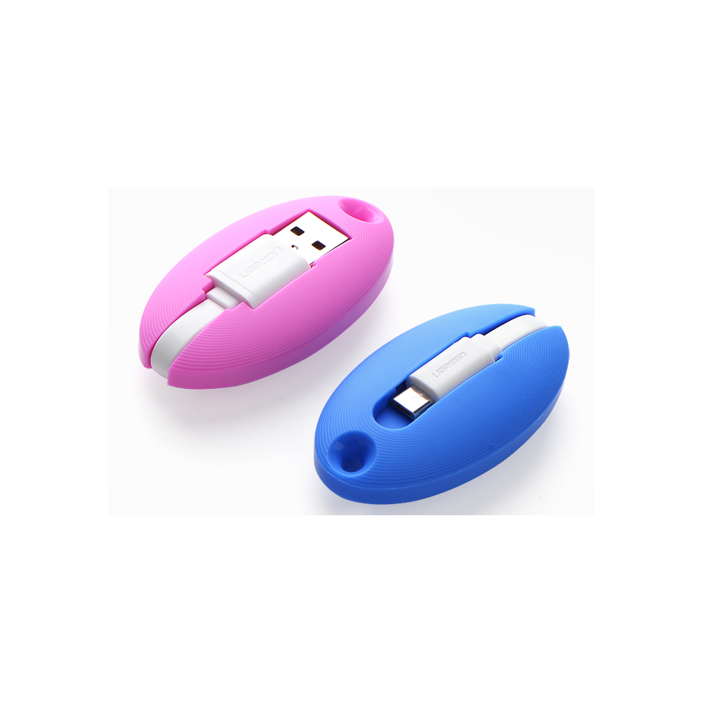 UGREEN 6957303833092 30309 Portable Micro USB Key Chain Cable - Blue - Image 2