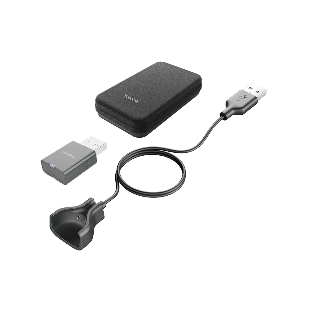 Yealink PAK-WH63/67 *LAST STOCK* Portable Accessory Kit for WH63/67, Carry Case, Charging Cable, WDD60 DECT Dongle, Make DECT Headset Your Hybrid Work Booster - Image 1