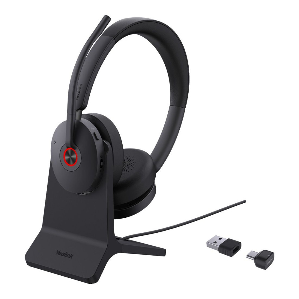 Yealink BH74-CH-UC-C/A BH74 with Stand UC USB-C/A Bluetooth Headset, Active Noise Cancellation, Acoustic Shield, Wireless range 50 m, talk time of up to 32 hours - Image 1