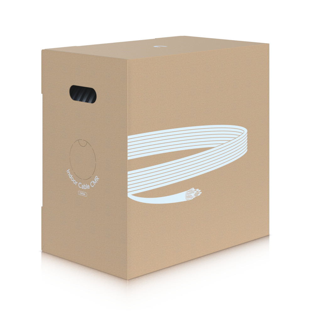 Ubiquiti UACC-CABLE-C6A-CMR UniFi Indoor Cable Cat6A CMR, Category 6A Ethernet cable for high-speed, indoor deployments. - Image 1