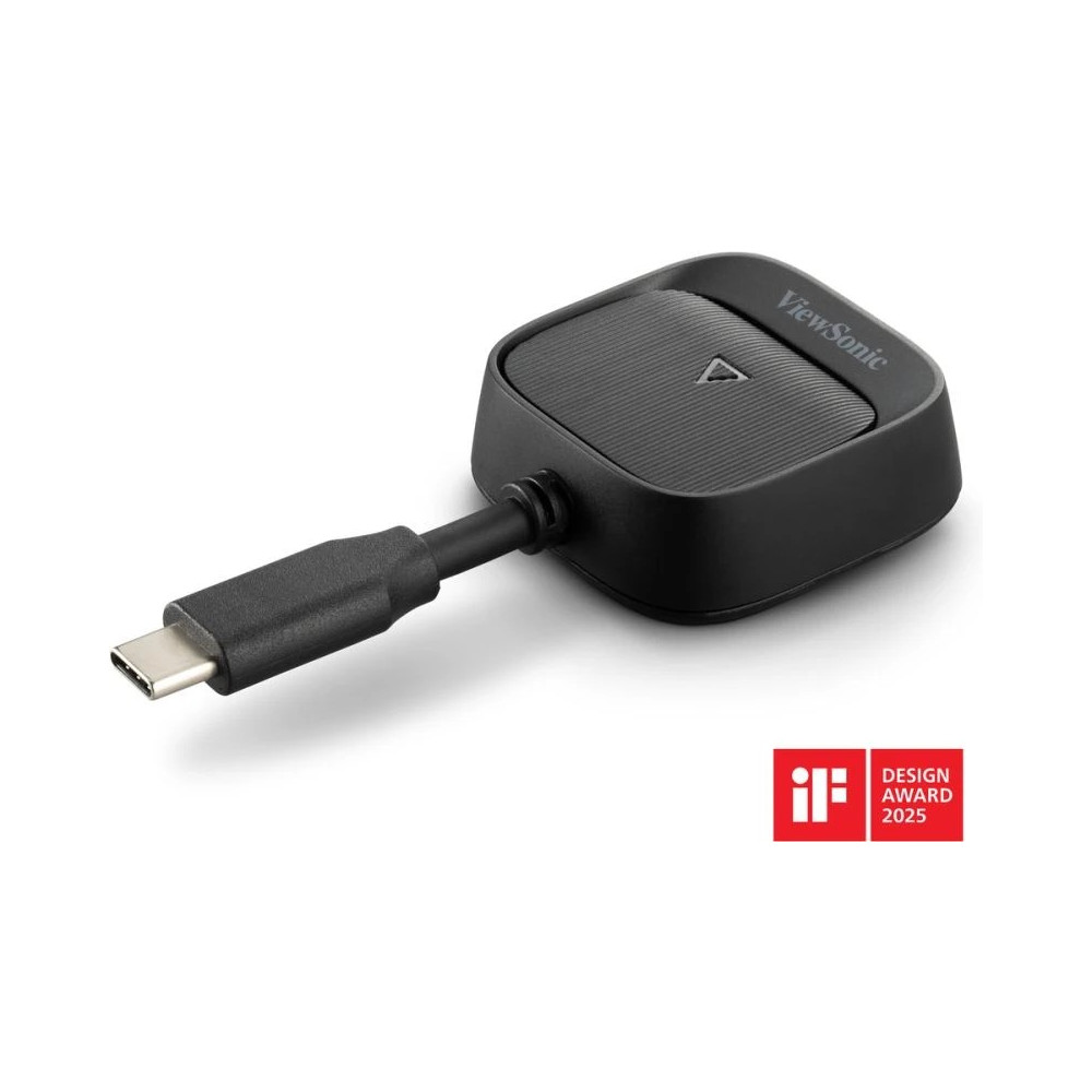 ViewSonic PJ-WPD-900 ViewShare WPD-900 Wireless Screen Casting Kit, Plug-and-Play, 1080p Full HD, USB-C with Pass-Through Charging, 30m Range - Image 1