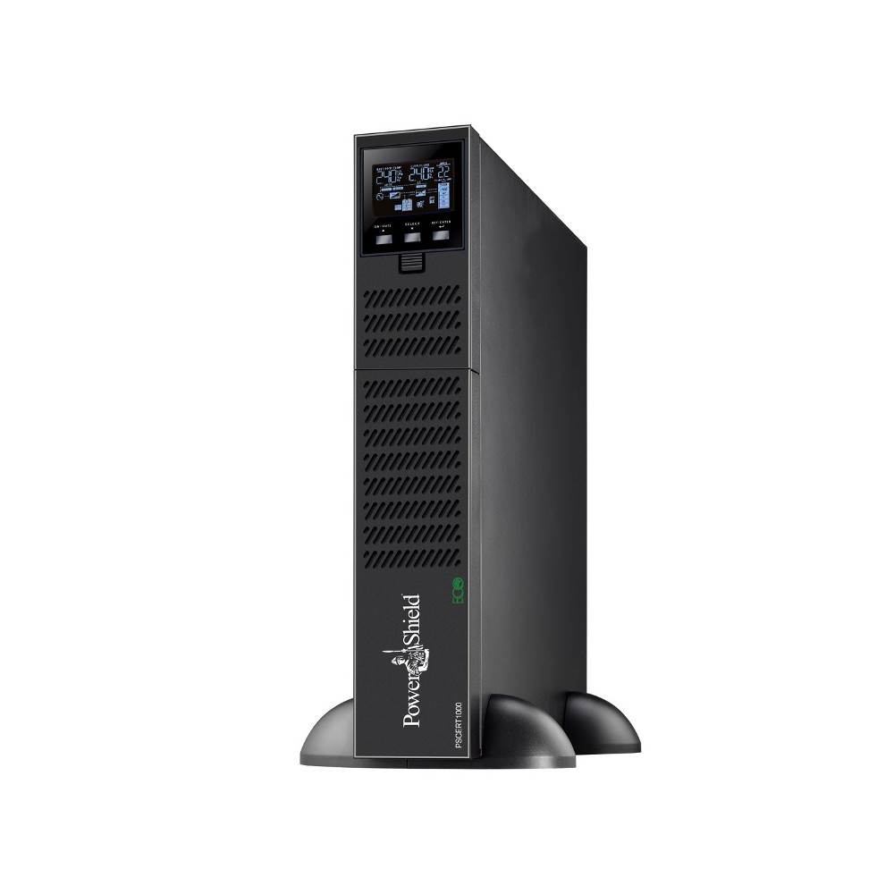PowerShield PSCERT1000 Centurion RT 1000VA/900W - 10Amp True Online Double Conversion Rack/Tower UPS, 3 AUS sockets, 10A, C13 x 5, 2-year warranty - Image 1