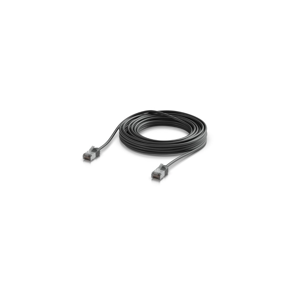 Ubiquiti UACC-CABLE-PATCH-OUTDOOR-C6A-8M-BK UniFi Premium Patch Cable Outdoor, 8M,Black,Ultra-Thin, Rugged, Shielded Patch, Optimized, Perform Harshest Environments ,10 GbE Networking. - Image 1