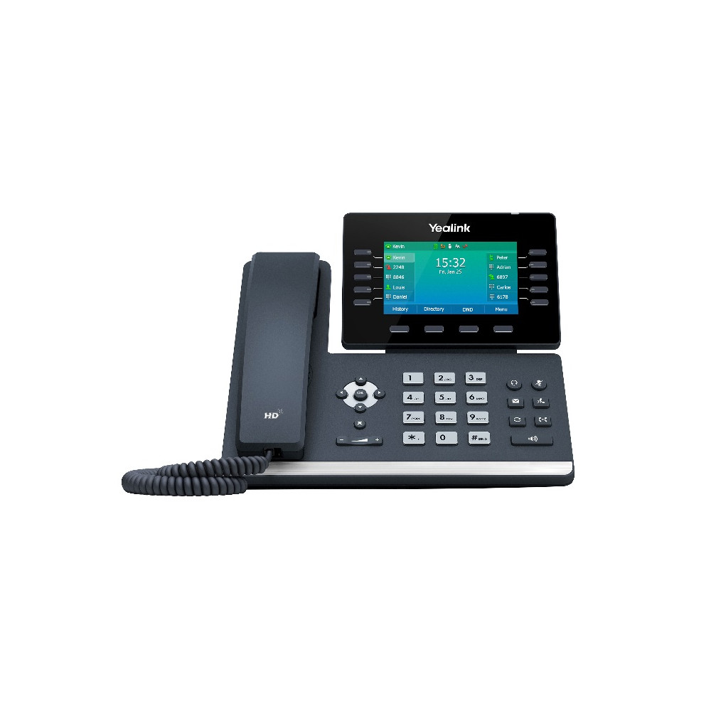 Yealink SIP-T54W 16 LINE IP PHONE WITH HANDSET,BLUETOOTH AND WIFI,4.3" LCD SCREEN - Image 1