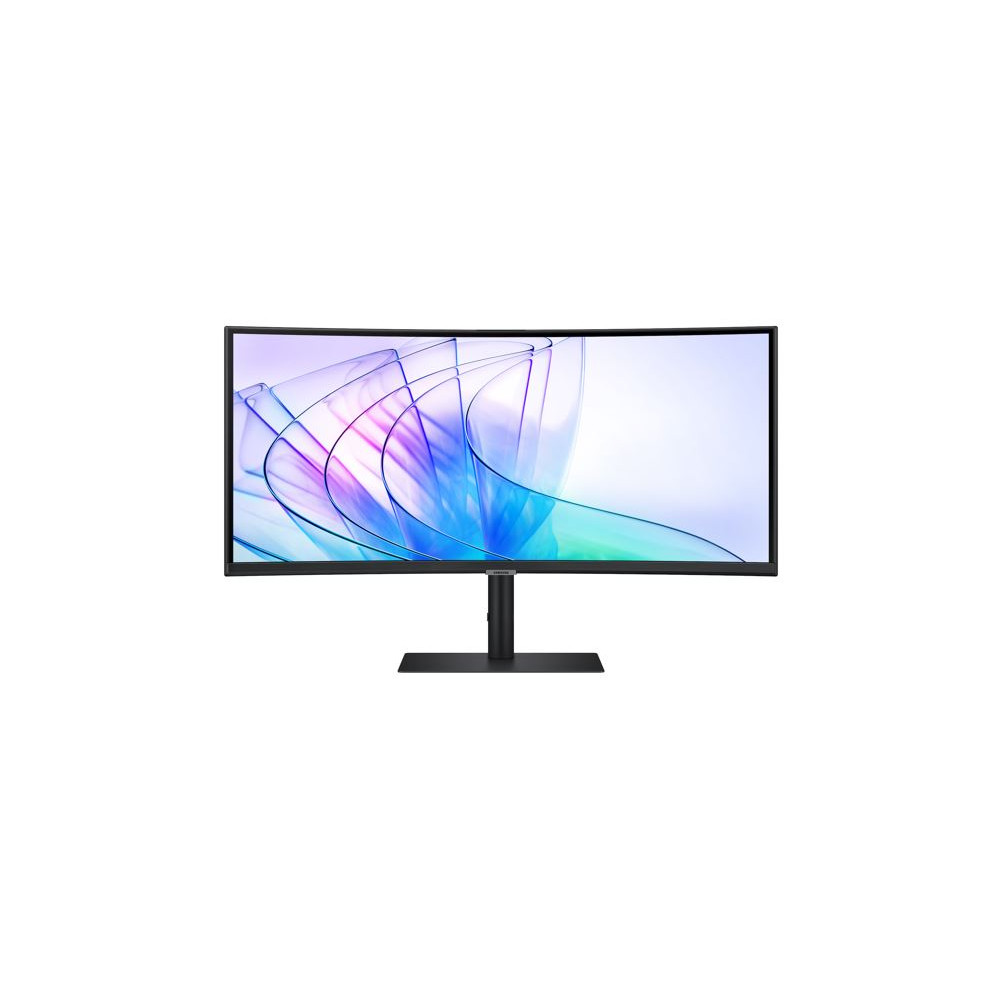 Samsung LS34C650VEEXXY 34' ViewFinity S50GC UWQHD Ultra 3000:1 100Hz 4K 3440x1440 21:9 5ms 350 cd/㎡ HDR10 VA DP HDMI USB-C Hub LAN Webcam Tilt HAS Swivel VESA 3YR - Image 1