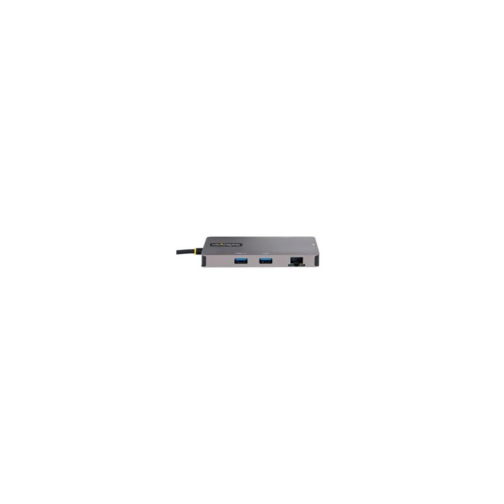 StarTech 120B-USBC-MULTIPORT USB C Multiport Adapter, Dual HDMI, 4K 60Hz, 2x 5Gbps USB-A Hub, 100W Power Delivery, GbE, SD/MicroSD, USB C Mini Dock - USB C Multiport Adapter w/dual 4K60Hz HDMI 2.0b HDR video via DP 1.4/DSC, MST (4K60 GPU depende - Image 2