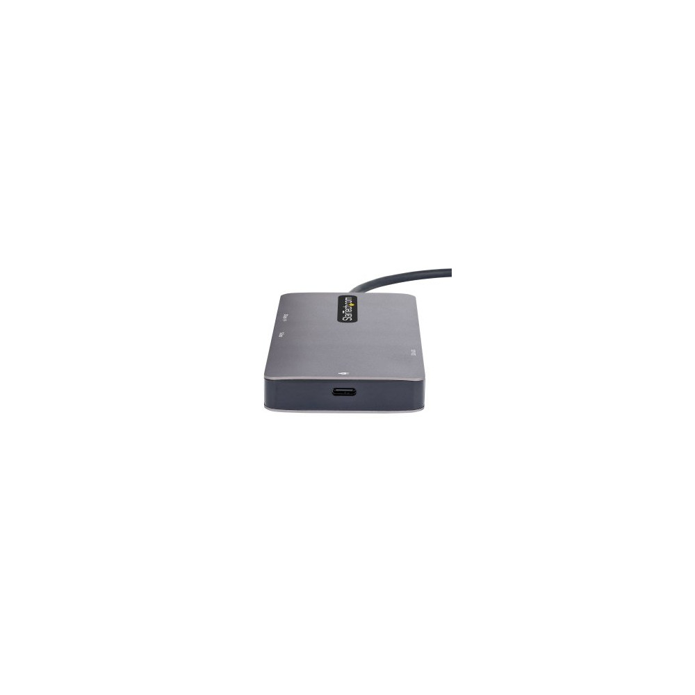 StarTech 120B-USBC-MULTIPORT USB C Multiport Adapter, Dual HDMI, 4K 60Hz, 2x 5Gbps USB-A Hub, 100W Power Delivery, GbE, SD/MicroSD, USB C Mini Dock - USB C Multiport Adapter w/dual 4K60Hz HDMI 2.0b HDR video via DP 1.4/DSC, MST (4K60 GPU depende - Image 4