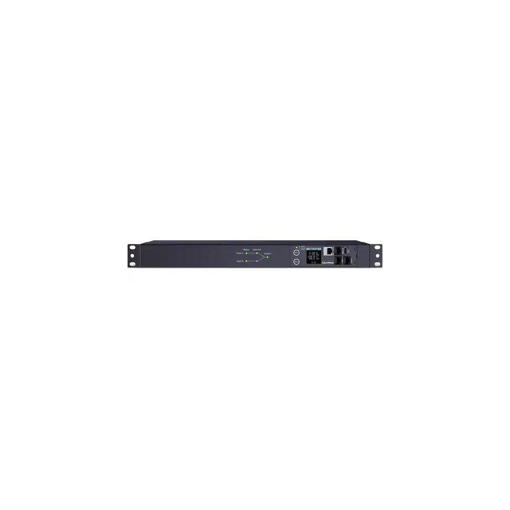 CyberPower PDU44004 1U Switched Auto Transfer Switch 10Amp input/output- -SNMP Network Connection - 12x IEC C13 out - IEC 320 C14*2 in - 2 Yr WTY - Image 1