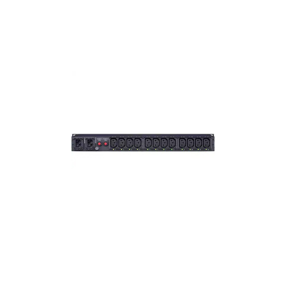 CyberPower PDU44004 1U Switched Auto Transfer Switch 10Amp input/output- -SNMP Network Connection - 12x IEC C13 out - IEC 320 C14*2 in - 2 Yr WTY - Image 2
