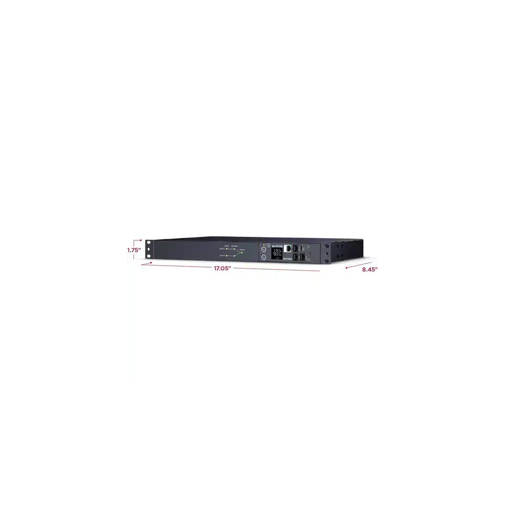 CyberPower PDU44004 1U Switched Auto Transfer Switch 10Amp input/output- -SNMP Network Connection - 12x IEC C13 out - IEC 320 C14*2 in - 2 Yr WTY - Image 5
