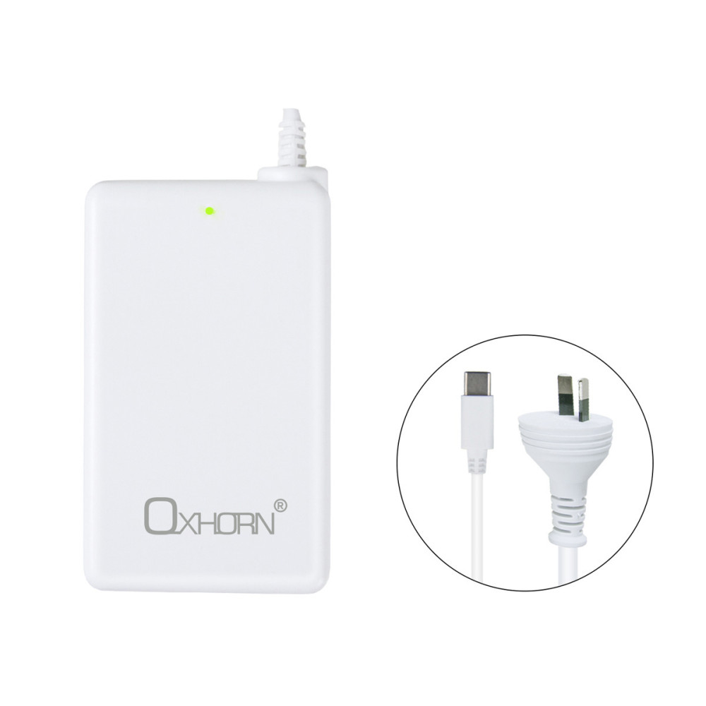 Just You PC NB-PD65W Oxhorn 65W AC Power Adapter USB-C Charger Power Delivery for Lenovo HP Dell Asus USB-C Laptop Tablet Mobile Built-in Power Supply Protection 2M Cable - Image 1