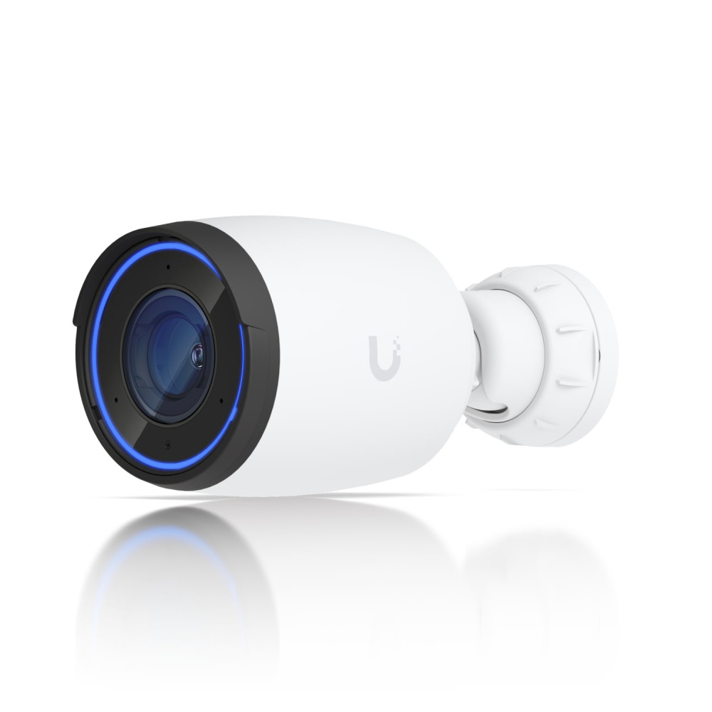 Ubiquiti UVC-AI-PRO-WHITE AI Professional UniFi Protect Indoor/Outdoor 4K PoE Camera, White, Waterproof IP65, PoE+ Power, Max Power 11W, GbE RJ45 Port, - Image 1