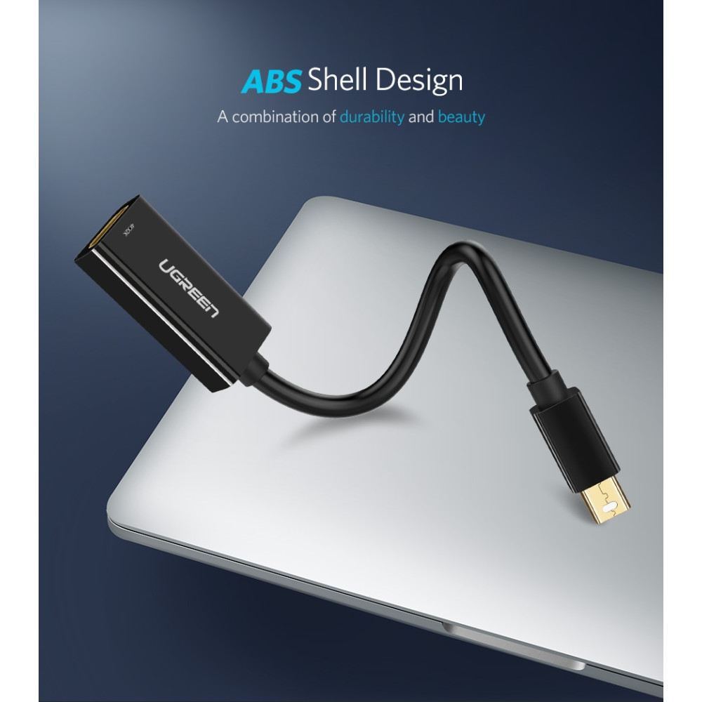 UGREEN 6957303843602 40360 mini DP male to HDMI female converter cable Black - Image 6
