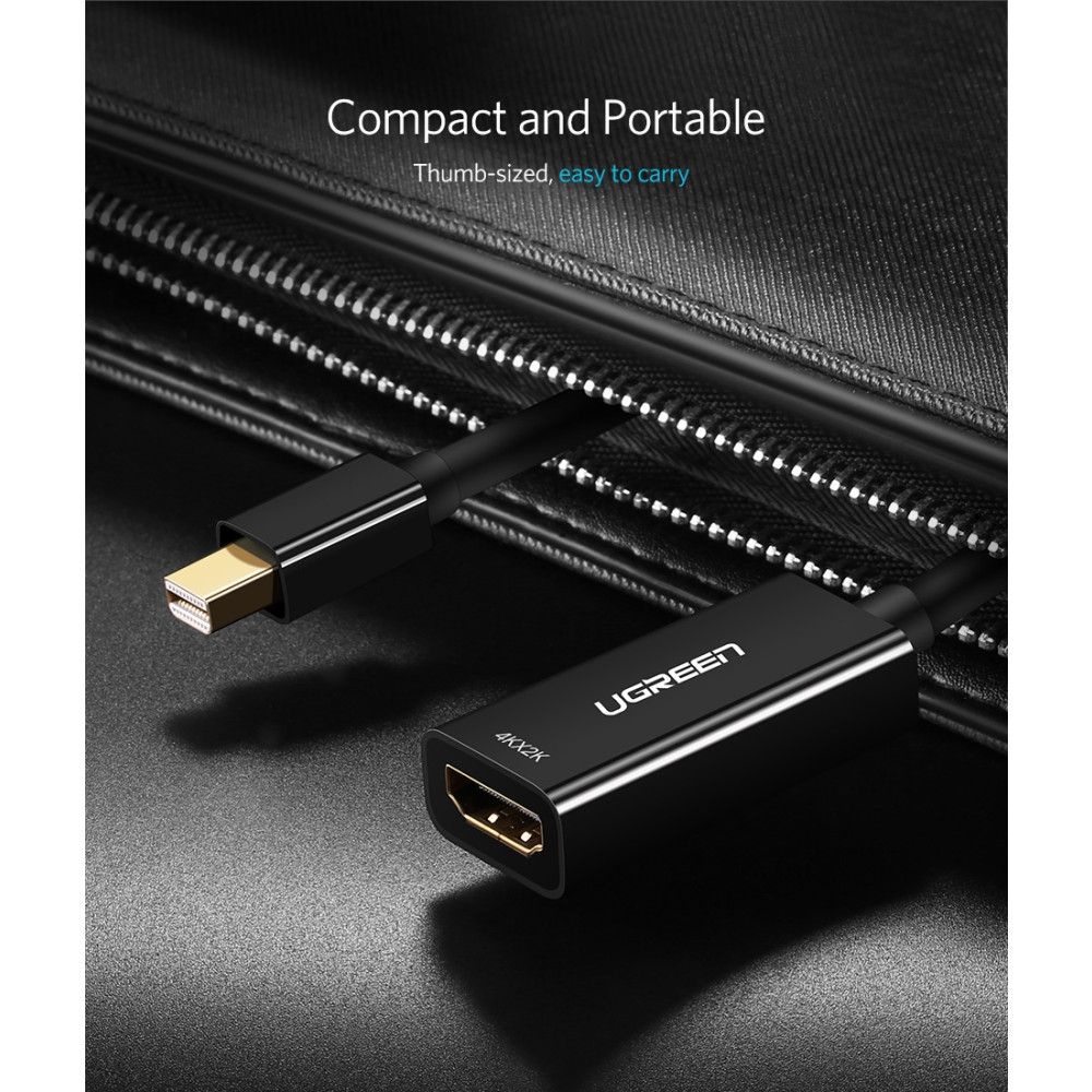 UGREEN 6957303843602 40360 mini DP male to HDMI female converter cable Black - Image 7