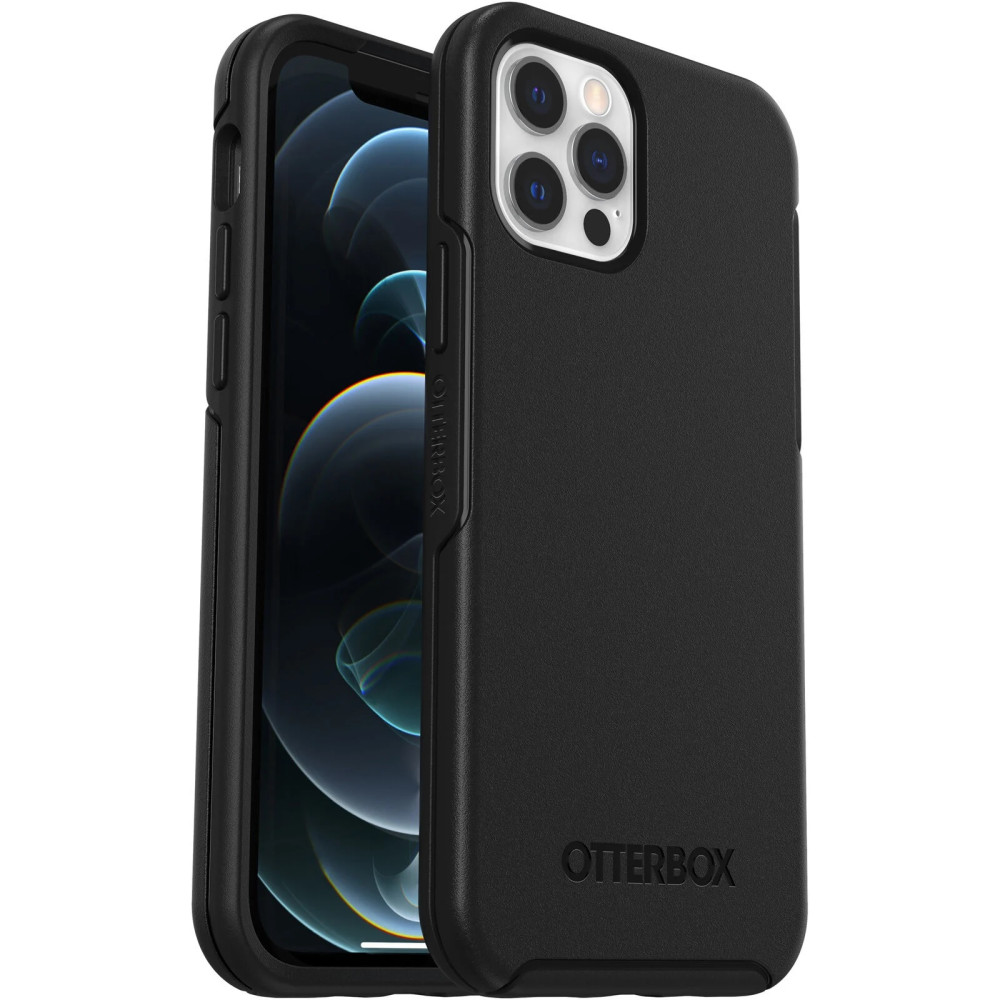 Otterbox 77-65414 Symmetry Apple iPhone 12 / iPhone 12 Pro Case Black - , DROP+ 3X Military Standard, Raised Edges, Ultra-Sleek,7 Years Warranty - Image 1
