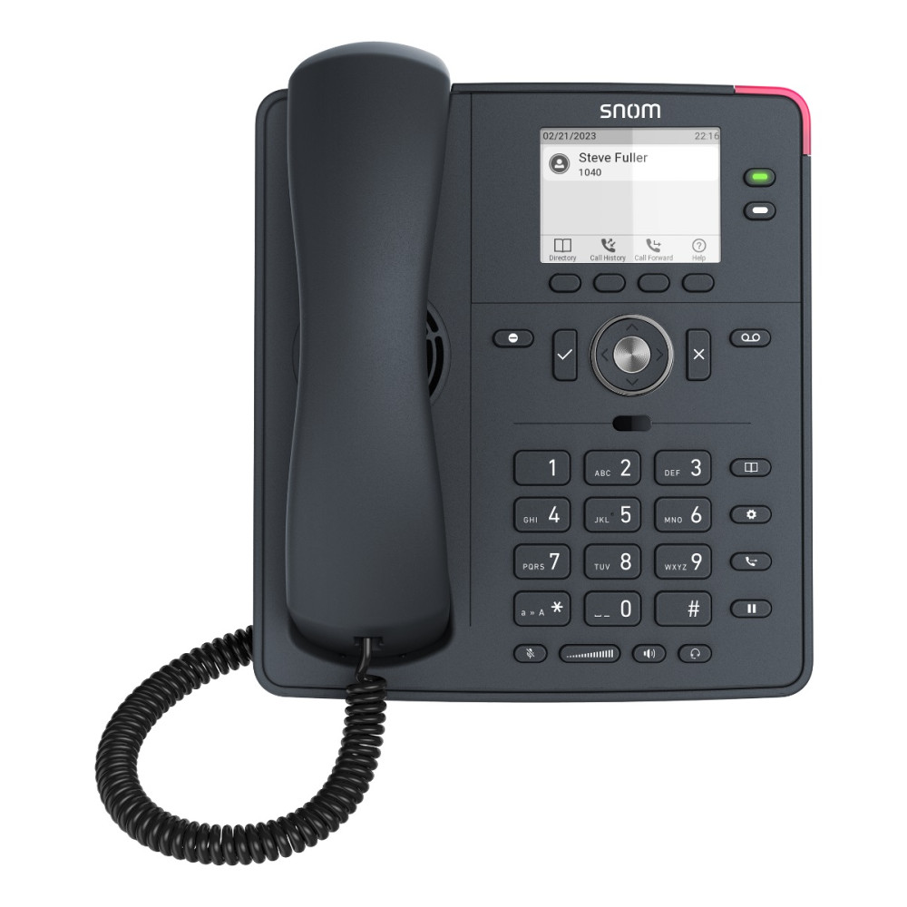 Snom D140 DeskTelephone, PoE, HD Audio, Cost-effective, 2 SIP Identities, Low Power Consumption (PoE) - Image 1
