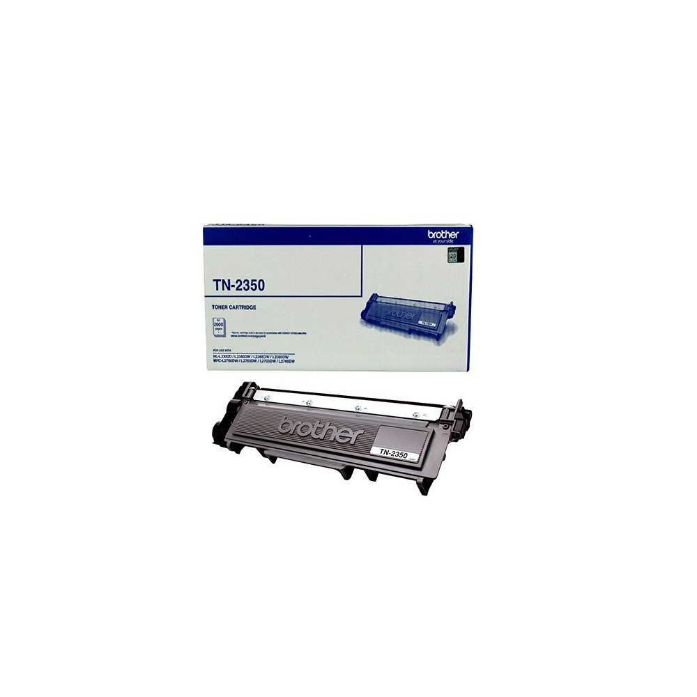 Brother TN-2350 Mono Laser Toner- High Yield Cartridge, HL-L2300D/L2305W/L2340DW/L2365DW/2380DW/MFC-L2700DW/2703DW/2720DW/2740DW up to 2,600 p - Image 1