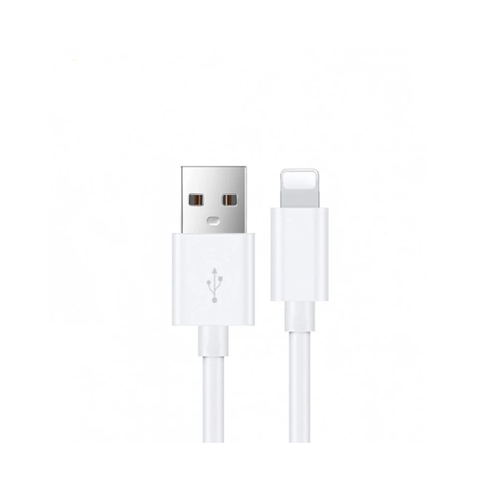 USP 6972890207897 Lightning to USB-A Cable (2M) White - Quick Charge & Connect, 2.4A Rapid Charge, 480Mbps Transfer, Fast Charge,Tested 10K+ Bend, 5 Years Warranty - Image 1