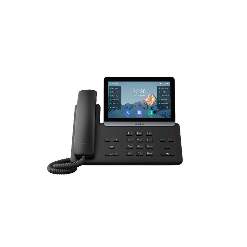 Yealink SIP-T88W IP Phone, 7' Touchscreen, Android 13, HD Voice, Bluetooth 5.0, Wi-Fi 6, Dual USB, PoE, Optional BTH88 Handset - Image 1