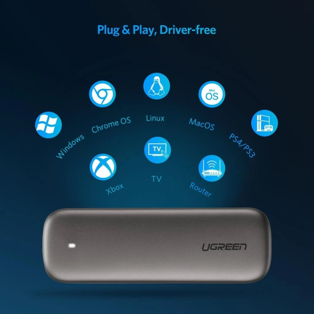 UGREEN 695730386355 60355 M.2 B-Key Hard Drive Enclosure (6Gbps) - Image 6