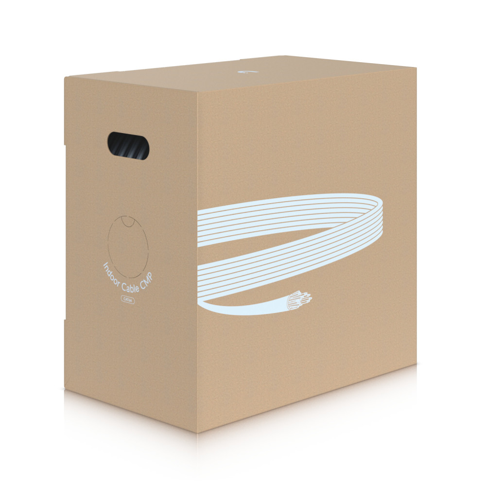 Ubiquiti UACC-CABLE-C6A-CMP UniFi Indoor Cable Cat6A CMP, Category 6A Ethernet Cable, High-Speed Deployments In Environments, Require Plenum-Rated Cabling - Image 1
