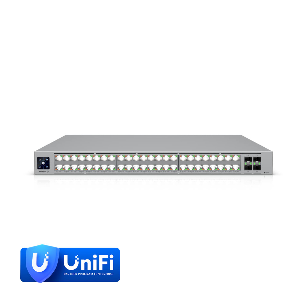 Ubiquiti ECS-48-POE Enterprise Campus 48‑Port L3 PoE+++ Switch,32×10GbE,16×2.5GbE,4×25G SFP28, 2150W PoE,Ring Topology,Hot‑Swappable Powe&Fan *Require Deal Reg* - Image 1