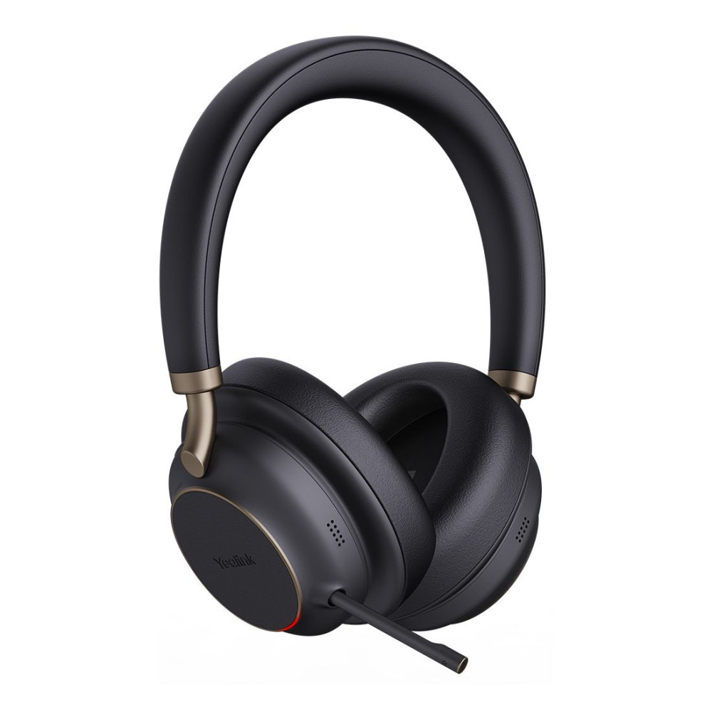 Yealink BH76-P-CH-UC-C/A BH76 Plus with Charging Stand UC Black USB-C/A Bluetooth Stereo Headset, 5Mic Beamforming Noise Cancellation Talk time up to 35h - Image 1